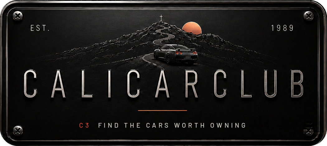 Cali Car Club, established 1989. C3: find the cars worth owning.